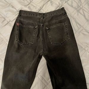 BDG Mom Jeans, Dark Grey / Black straight leg, sz 26, Urban Outfitters